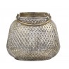 Bronzová antik kovová lucerna s uchem Vire - Ø20*18cm Materiál: kovBarva: bronzová antik