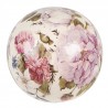 Keramická dekorační koule s květy Lovely Flowers S - Ø9*8 cmBarva: přírodní béžová/ růžová/ zelenáMateriál: keramikaHmotnost: 0,256 kg