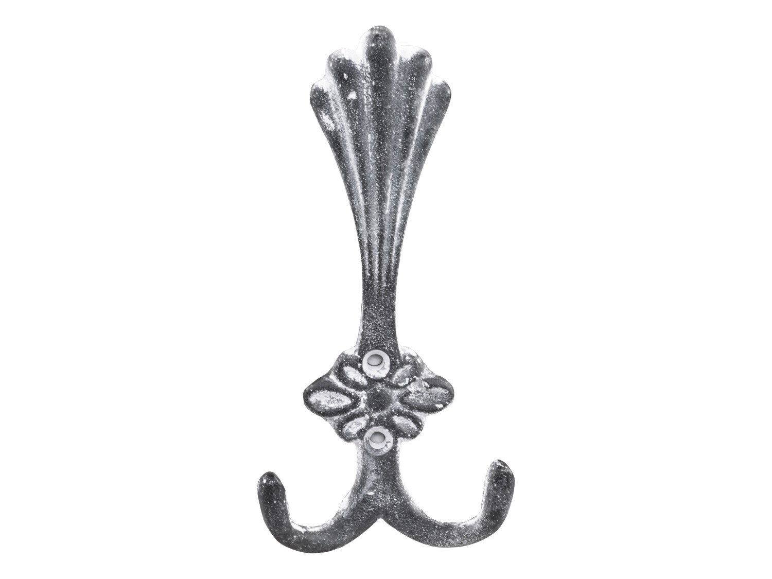 Levně Granitový antik nástěnný trojitý háček s ornamentem - 8*4*18cm 64068025 (64680-25)