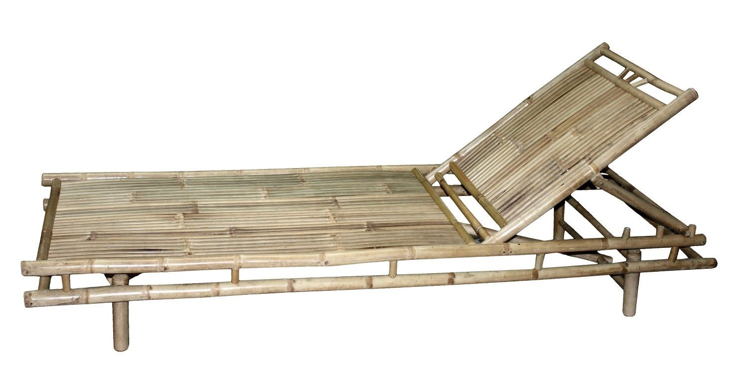 Přírodní bambusové lehátko Chair Bamboo - 210*80*28cm Chic Antique