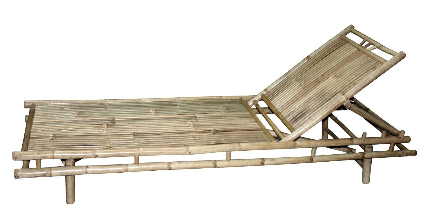 Přírodní bambusové lehátko Chair Bamboo Lyon - 210*80*28cm