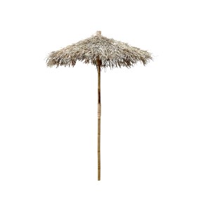 Bambusový slunečník se střechou z listů Parasol Bamboo - ∅ 160*240 cm