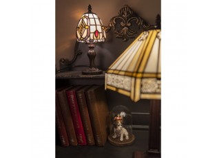 Malá stolní lampa Tiffany Miesla - Ø 13*23 cm E14/max 1*25W