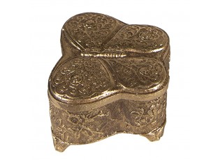 Zlatá antik šperkovnice motýl - 6*5*3 cm