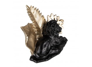 Dekorace Socha Lva Černá 23x13x16 cm - 23x13x16 cm