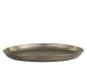 Mosazný antik kovový podnos s patinou Flowier - Ø 41*4cm