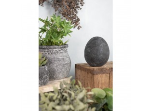 Granitové antik keramické dekorační vajíčko Granit - Ø 12*16 cm