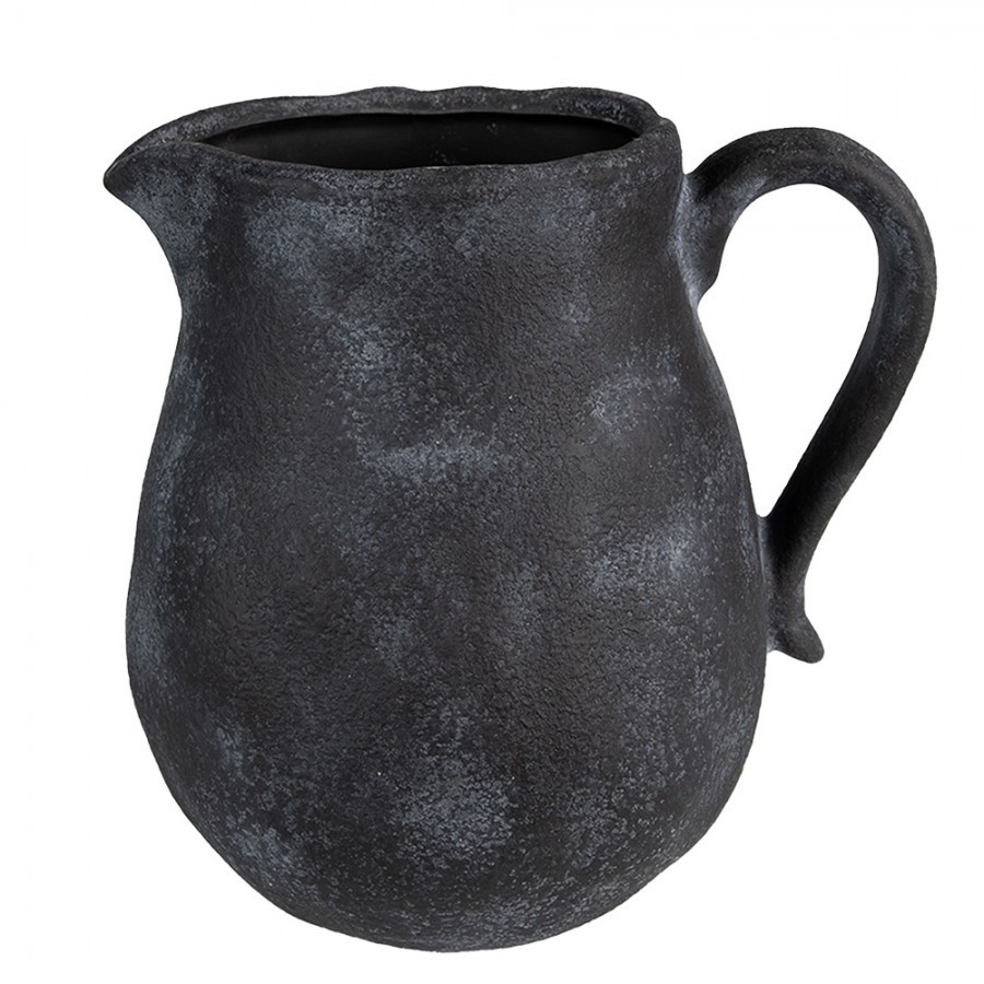 Granitový antik keramický dekorační baňatý džbán Granit L - 20*16*20cm