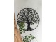 Černá nástěnná kovová dekorace strom Tree S - Ø 59*2cm