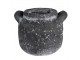 Granitový antik cementový obal na květináč s uchy - 17*15*13 cm