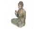 Šedo-zlatá dekorace socha Buddha - 29*20*37 cm
