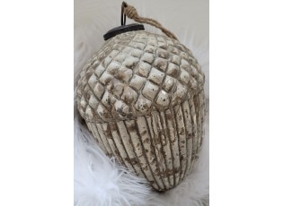 Veliká dekorace s patinou žalud Acorn antique - Ø 18 * 27cm