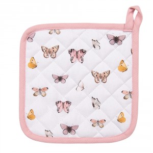 Balvněná dětská chňapka podložka s motýlky Butterfly Paradise - 16*16 cm