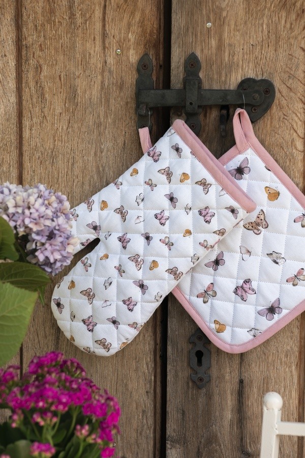 Balvněná chňapka rukavice s motýlky Butterfly Paradise - 18*30 cm