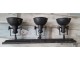 Industriální černé antik kovové nástěnné světlo Fact ceiling - 85*19*30cm / E14