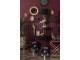 Stolní lampa pštros s černým stínidlem - 32*30*67 cm E27 Clayre & Eef