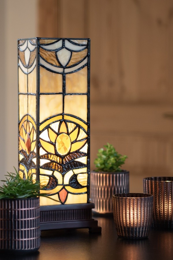 Stolní lampa Tiffany Fleur - 12*35 cm 1x E14 / Max 40W