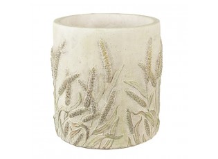 Cementový obal na květináč s jitrocelem Plantain L - Ø21*21 cm