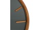 Dřevěné černohnědé hodiny Herve L - Ø80*5 cm