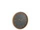 Drevěné čiernohnědé hodiny Herve M - Ø60*5 cm