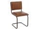 Kožená židle s kovovou konstrukcí MODERN - 51*45*87 cm