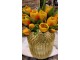 Kytice 7ks oranžových realistických tulipánů - 31cm