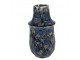 Modrá keramická váza Blue Dotty M - Ø 13*25 cm