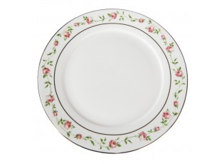 Porcelánový dezertní talíř s růžičkami Cutty Rose - ∅ 21*2 cm