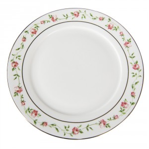 Porcelánový dezertní talíř s růžičkami Cutty Rose - ∅ 21*2 cm