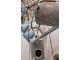 Modro-šedá dekorativní plechová konev Country Courier - 50*21*44 cm