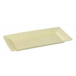Žlutý keramický servírovací podnos Hella Yellow - 32*17*3 cm