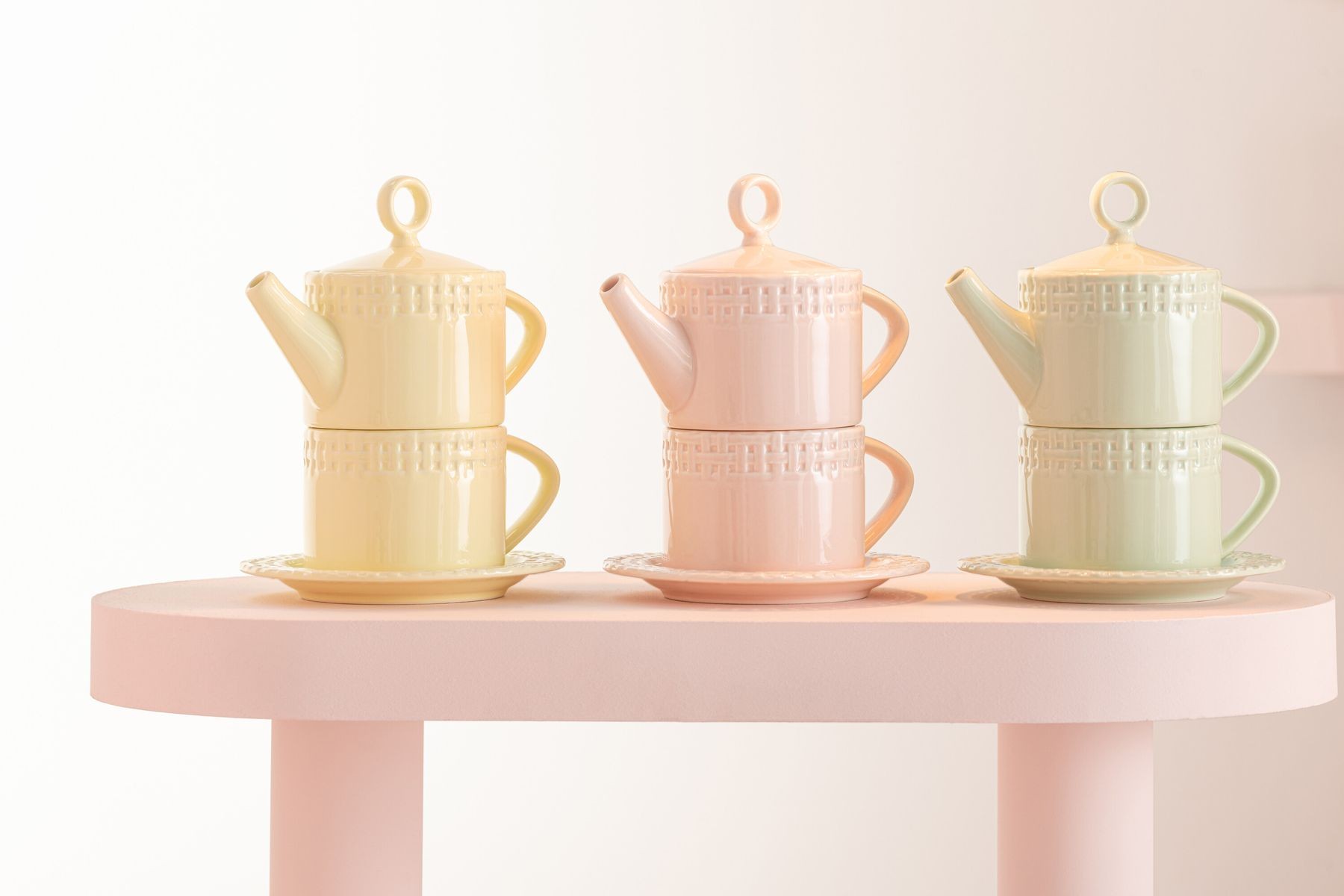 Zelený keramický Tea for One Hella Green - 18*16*22 cm