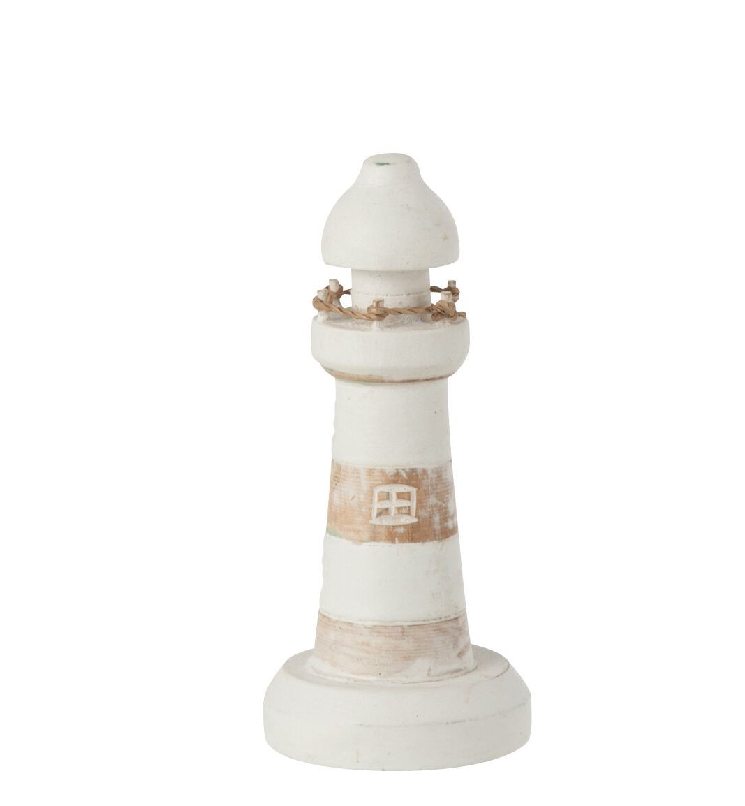 Dřevěná dekorace maják Lighthouse Alabasia Wood S - Ø7*15cm 10748