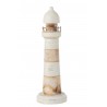 Dřevěná dekorace maják Lighthouse Alabasia Wood L - Ø13*40cm Barva: hnědá s patinou, bílá antikMateriál: dřevo