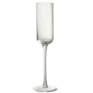 Sklenička na šampaňské s voubkováním Ralph - Ø7*26cm / 180ml