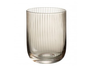Jantarová sklenička na vodu s voubkováním Ralph - Ø7*9cm / 260ml