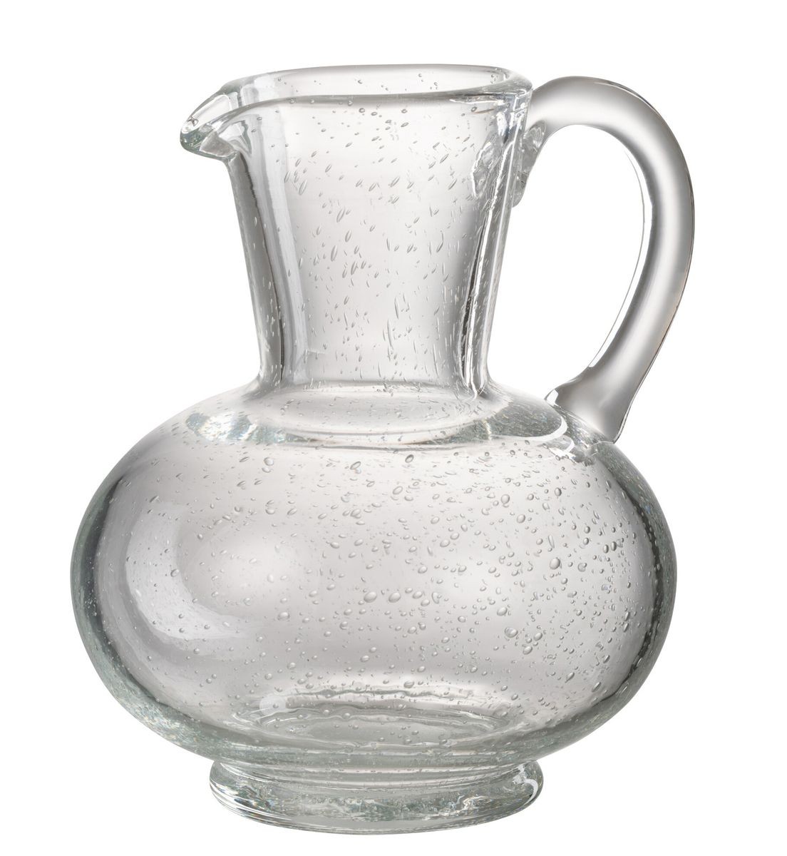 Transparetní skleněný džbán s bublinkami Yones M- 16*15*21cm