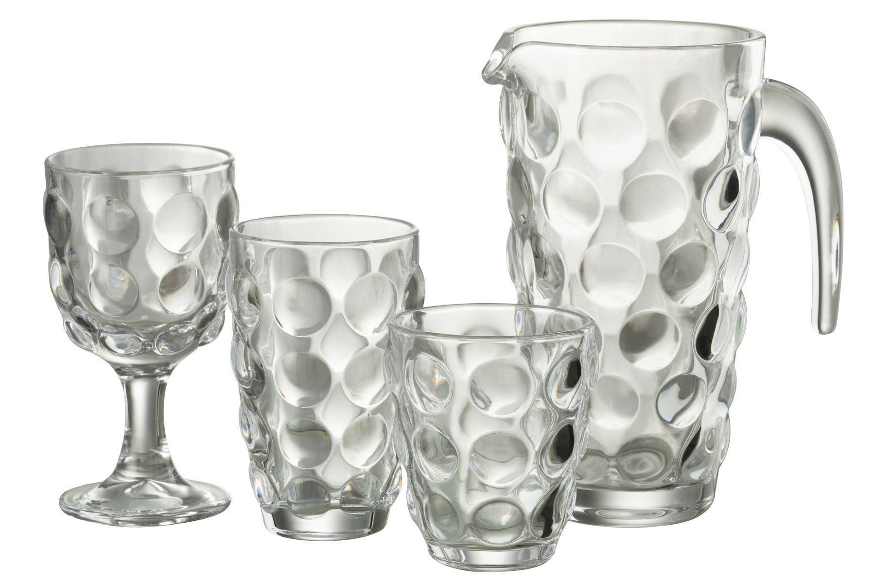 Transparentní sklenička s bublinami Loupe - Ø9*10cm / 300ml