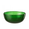 Zelená skleněná miska s bublinkami Lisboa - Ø15*6cm / 630ml Materiál : skloBarva : zelená