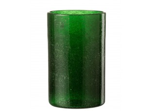 Zelená sklenička s bublinkami Long Drink Lisboa - Ø8*13cm / 500ml