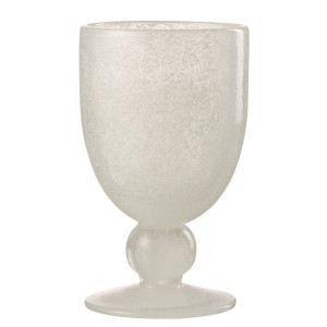Bílá sklenička na víno na noze s bublinkami Wine Lisboa White - Ø9*15cm / 370ml