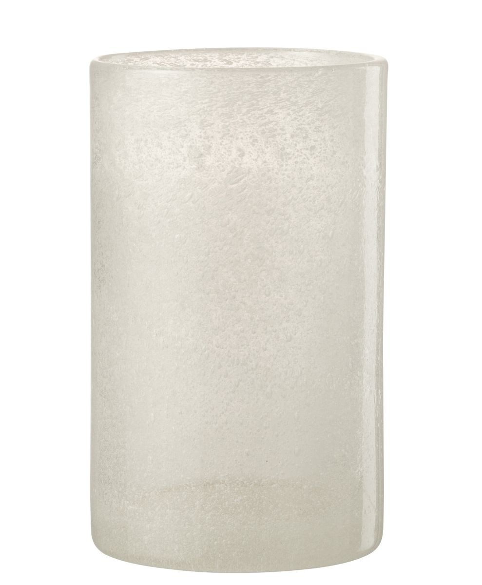 Bílá sklenička s bublinkami Long Drink Lisboa - Ø8*13cm / 500ml J-Line by Jolipa