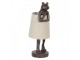 Stolní lampa s textilním stínidlem v designu žáby – Ø 23*56 cm