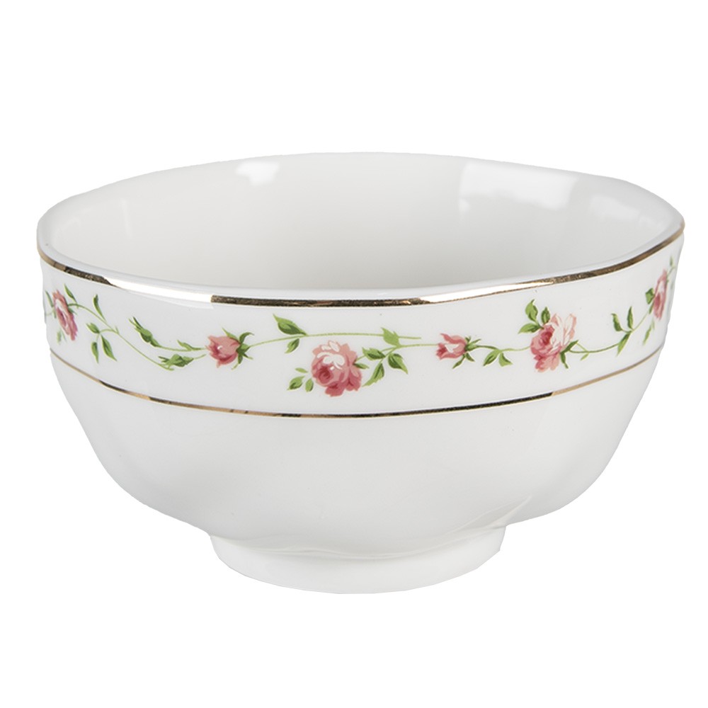 Porcelánová miska na polévku s růžičkami Cutty Rose - ∅ 11*6 cm / 300 ml
