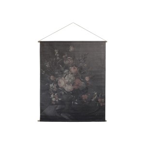 Nástěnná vintage mapa s květy Floral print IV - 124*145cm