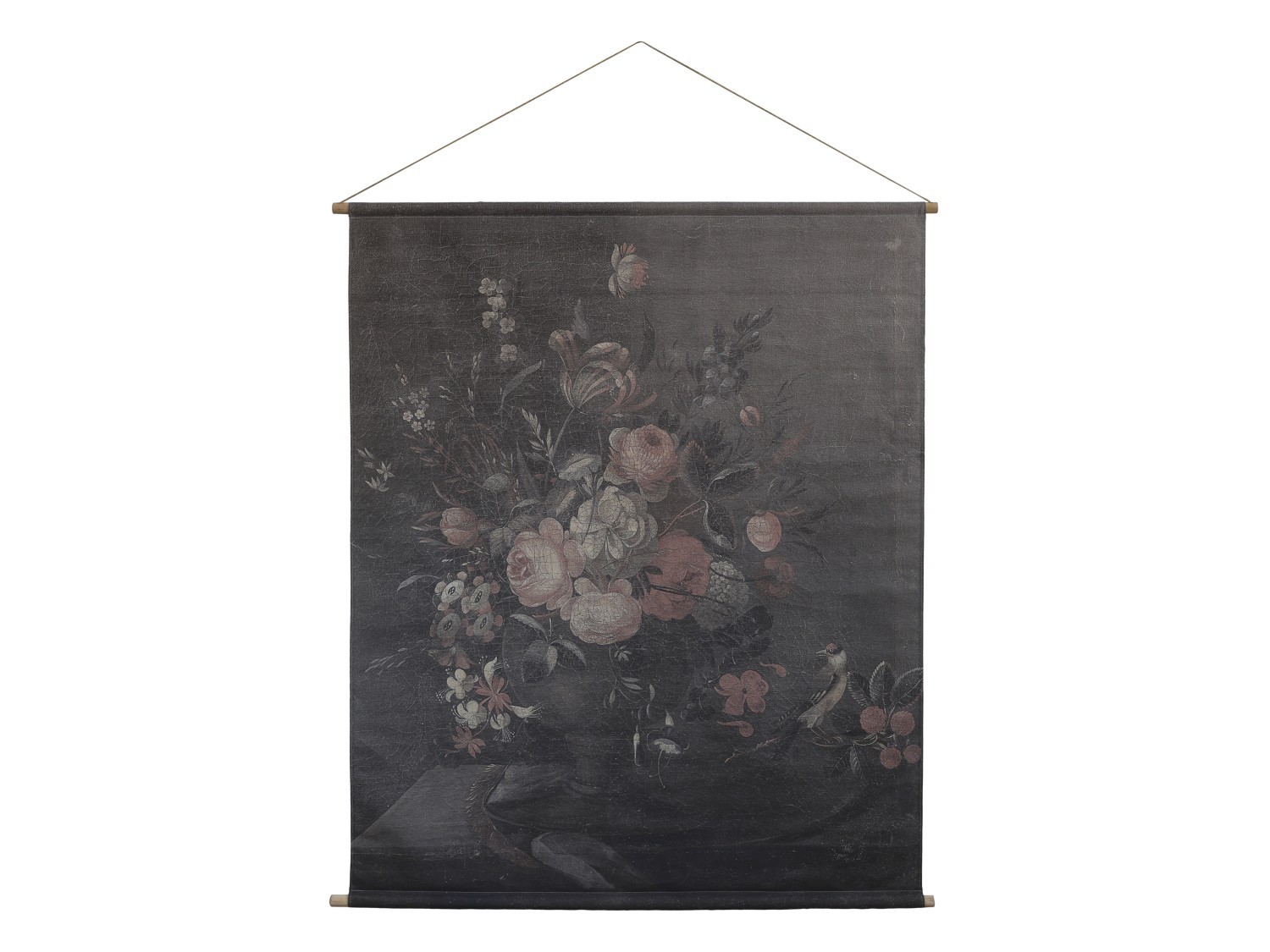 Nástěnná vintage mapa s květy Floral print IV - 124*145cm