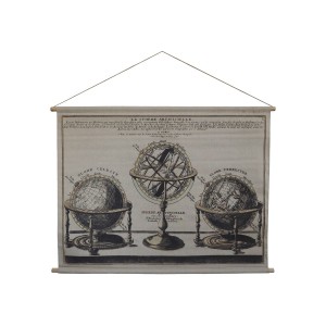 Nástěnná mapa s glóbusy Globe - 120*90 cm