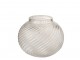 Skleněná průhledná váza Stripes S - 15,5*15,5*12,5 cm