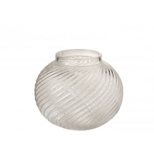 Skleněná průhledná váza Stripes S - Ø 15*12,5 cm