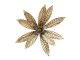 Bronzový antik svícen ve tvaru květu na láhev Floral I - Ø 15*17cm